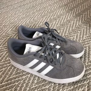 Grey Suede Adidas Sneakers 👟
